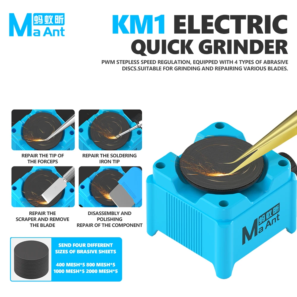MaAnt KM1 電気グラインダー。7000～15000回 - Electronics Repair Tools のレビューと価格